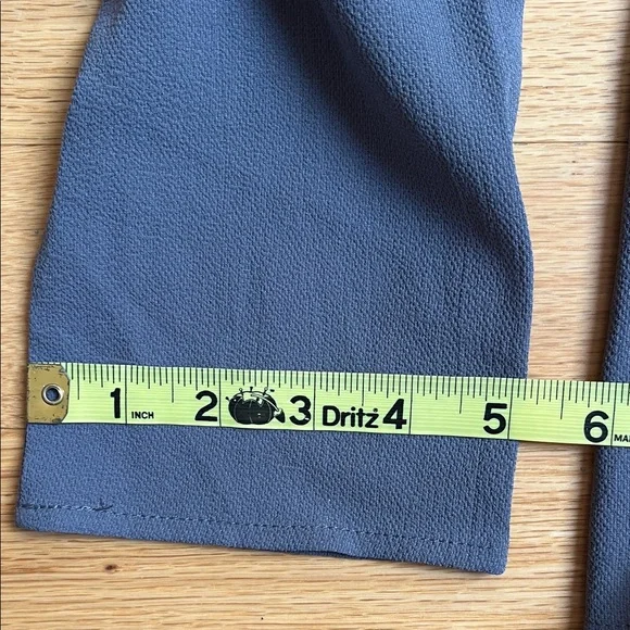 Contempo Casuals Gray Lace Trim Romper - Picture 5 of 6